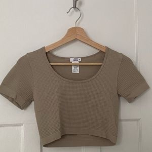 Tan Crop Top